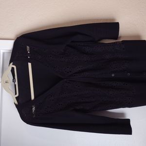 AB studio xl black cardigan with half sleeve